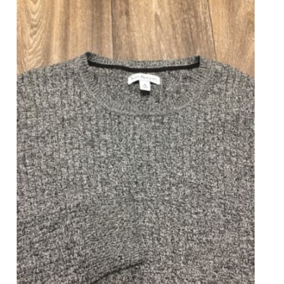 Kim Rogers Gray & Black Ribbed Sweater - Picture 3 of 5